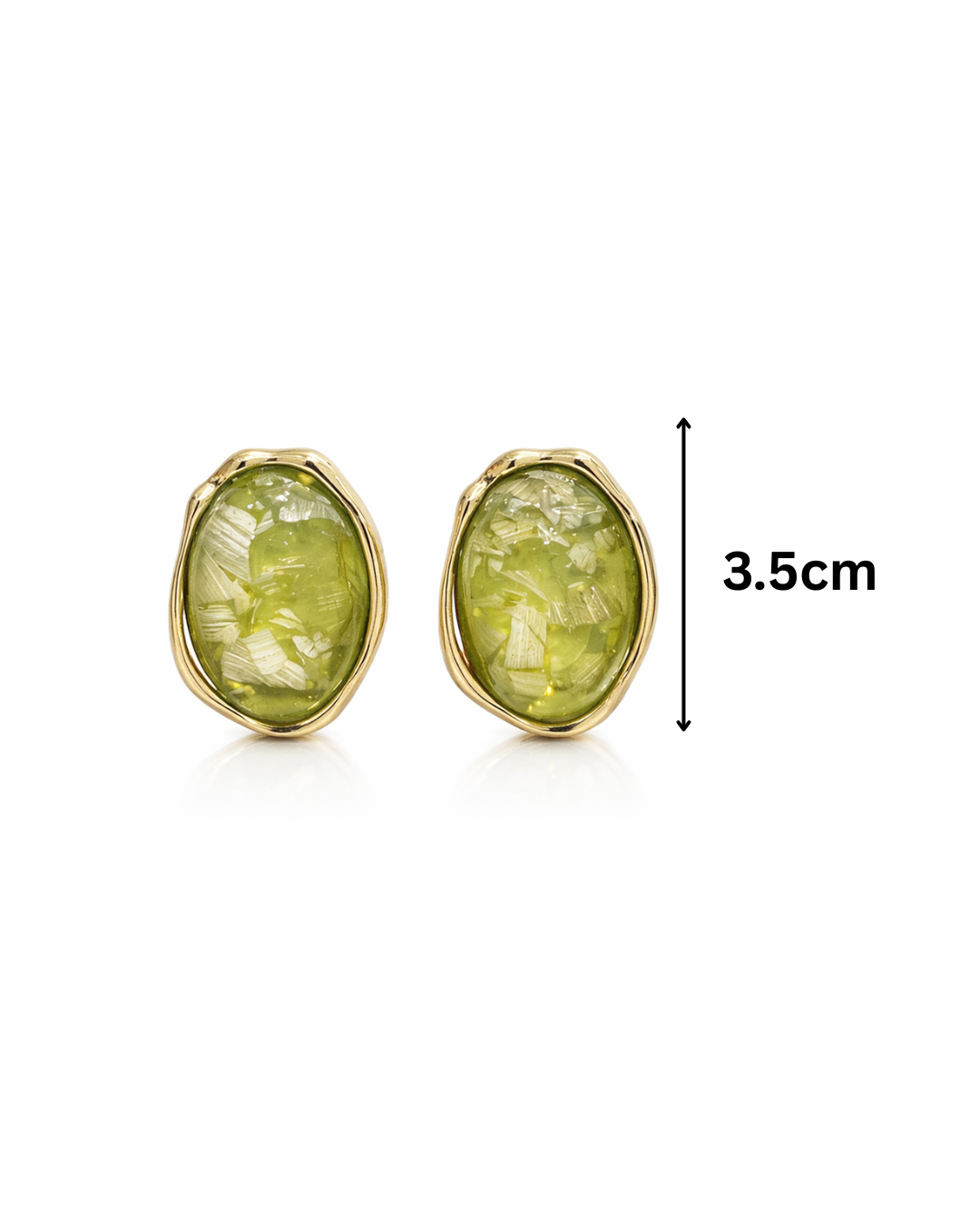 Green resin studs