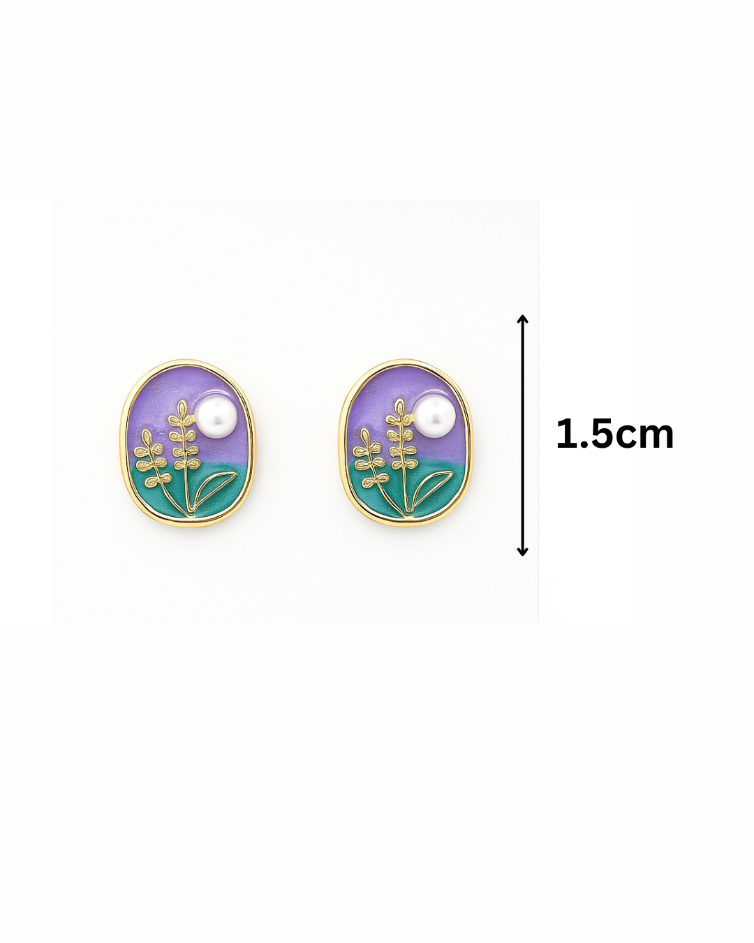 Purple garden studs