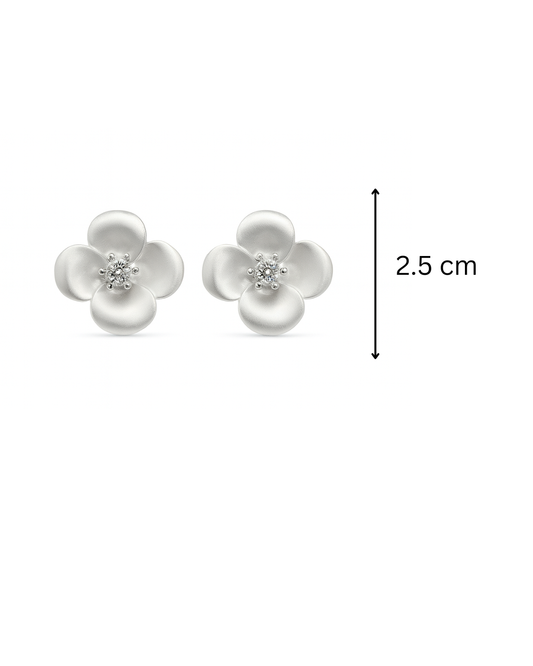 White flower studs