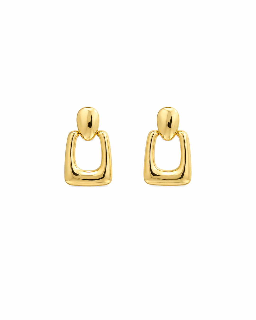 Golden geometric rectangle hoops