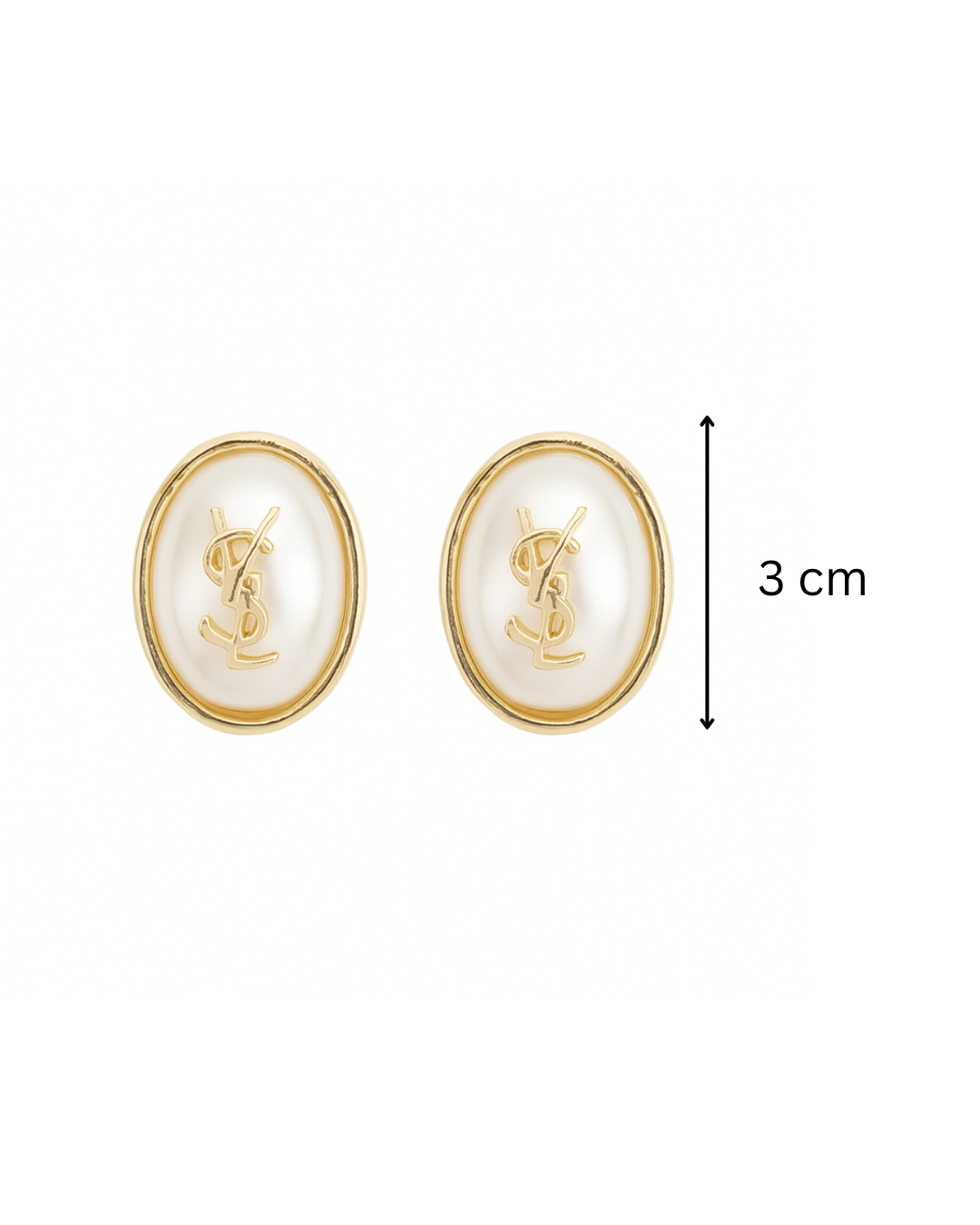 YSL pearl studs - Anti tarnish