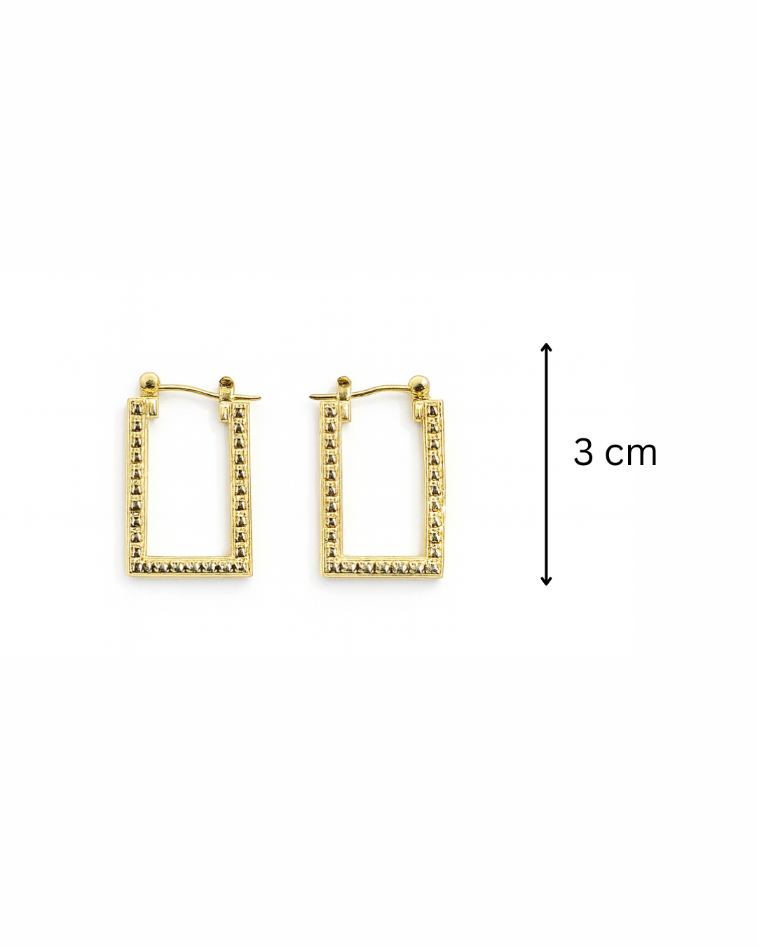 Square Hoops - Anti tarnish