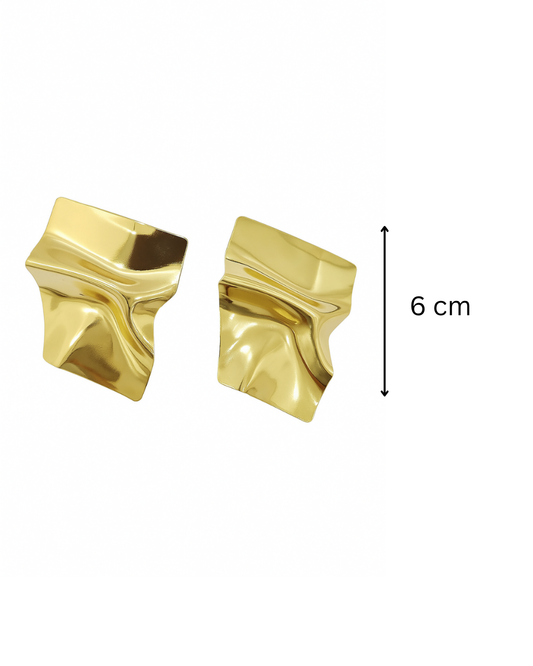 Asymmetrical chunky studs - Anti tarnish