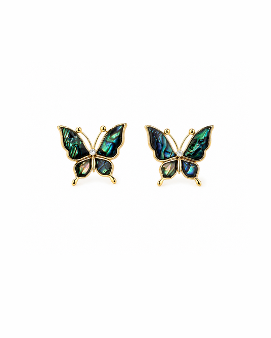 Butterfly zirconia studs