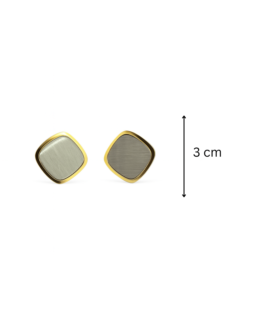 Mixed metals square studs