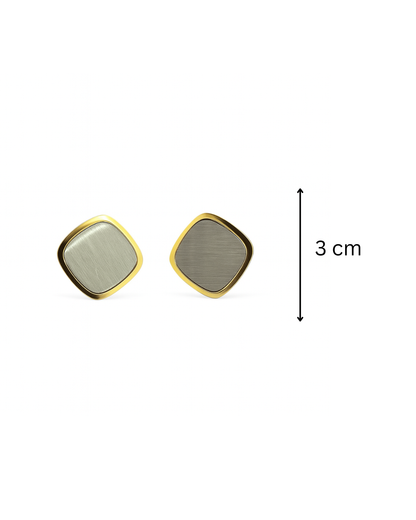 Mixed metals square studs