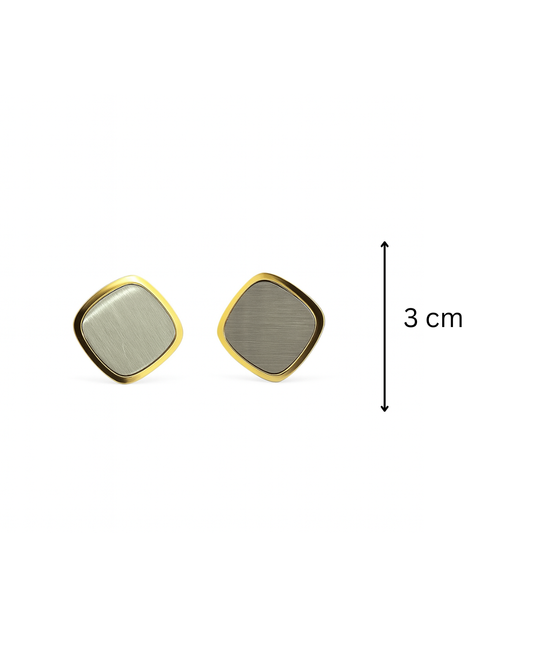 Mixed metals square studs