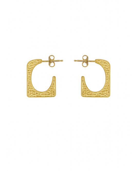 Square hoops - Anti tarnish