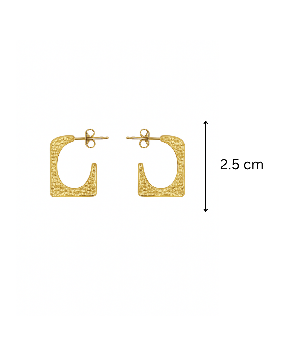 Square hoops - Anti tarnish