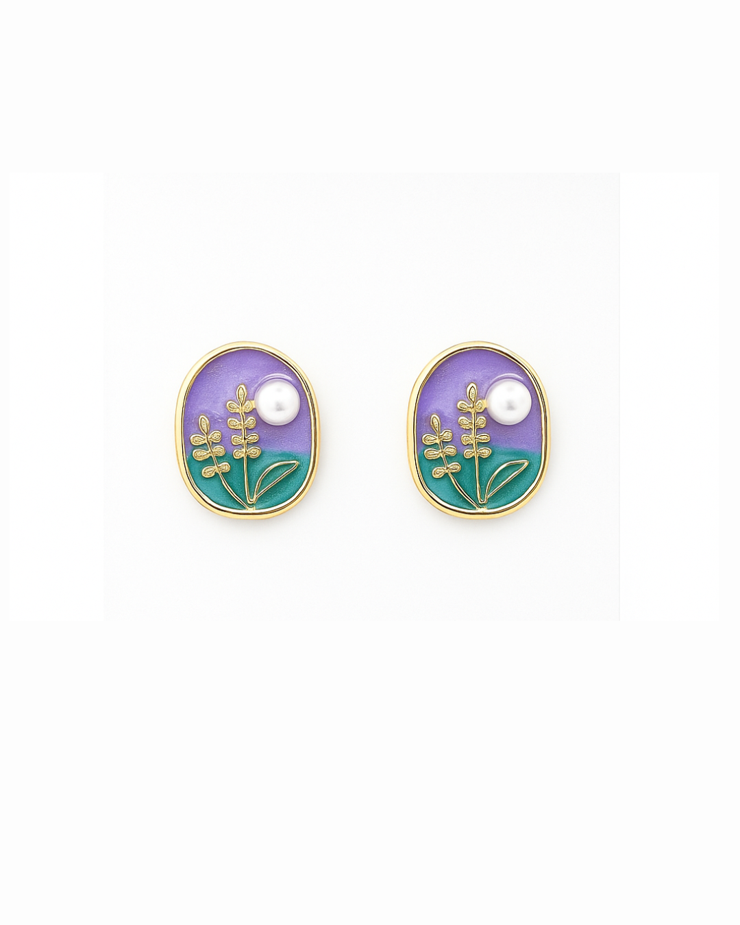 Purple garden studs