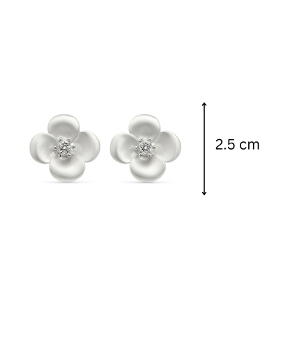 White flower studs