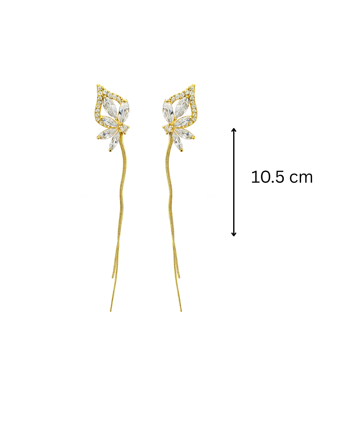 Half flower golden danglers