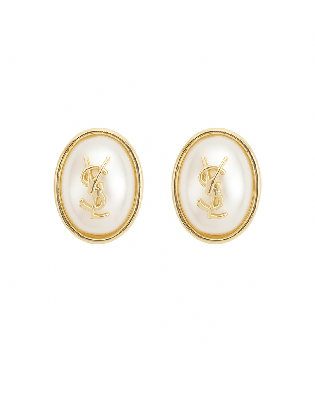 YSL pearl studs - Anti tarnish