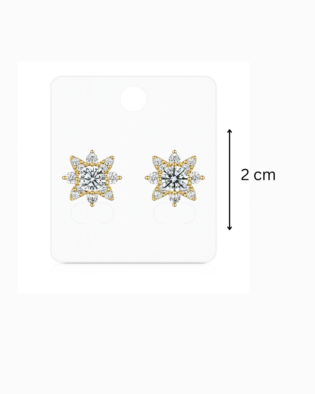 Silver stone studs