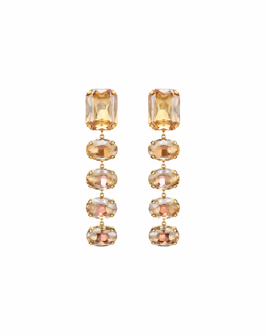 Champagne crystal danglers