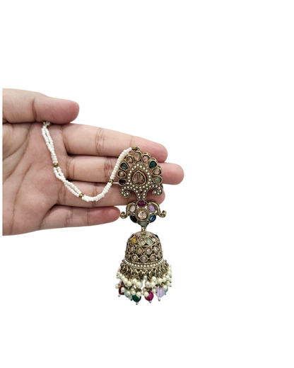 Bahubali sahara earrings in multi colour