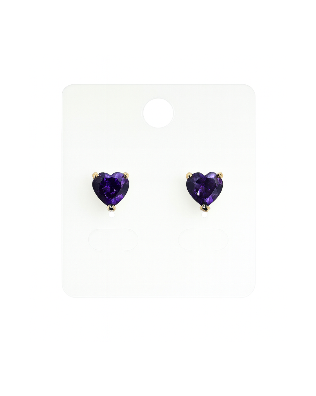 Purple heart studs