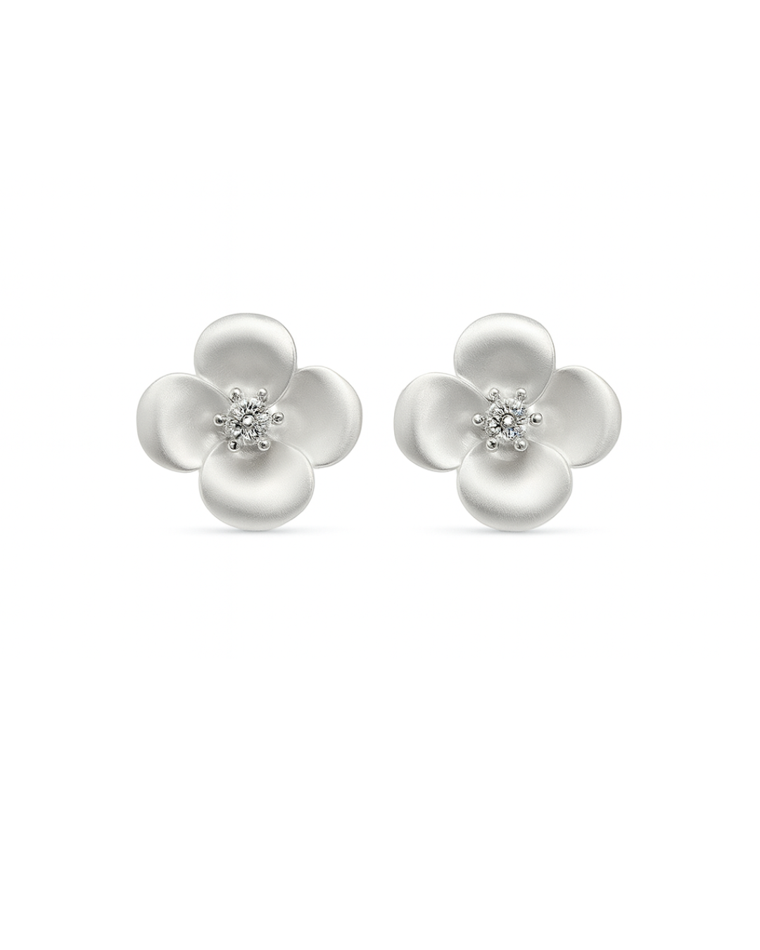 White flower studs