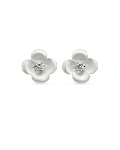 White flower studs