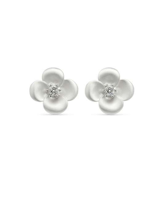 White flower studs