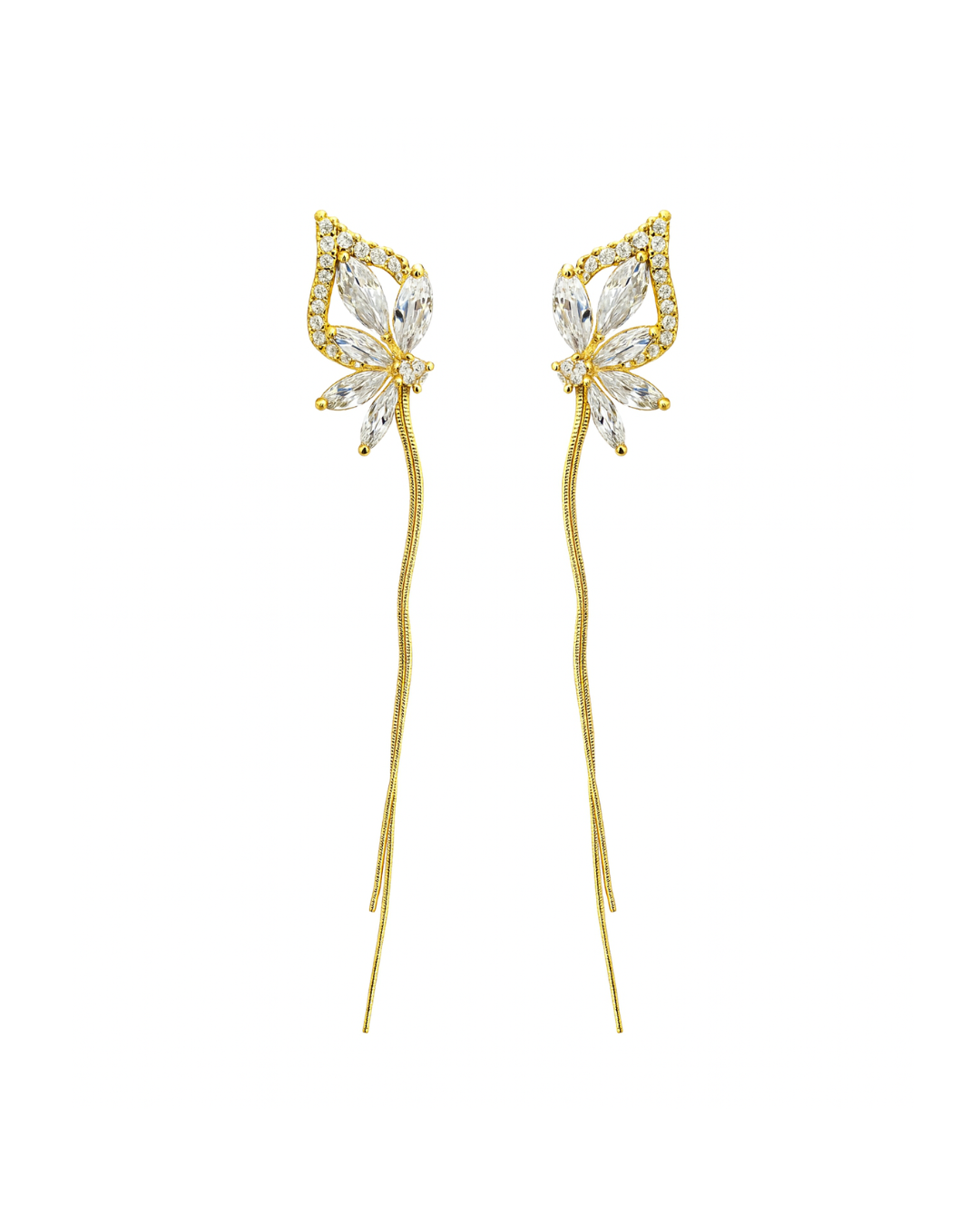 Half flower golden danglers