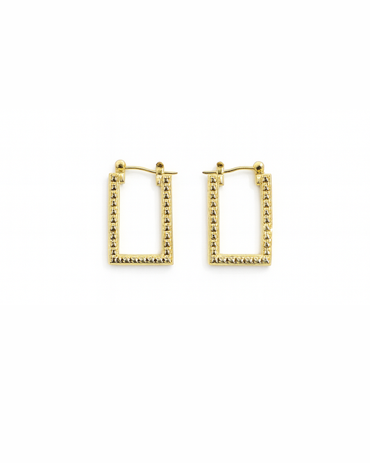 Square Hoops - Anti tarnish
